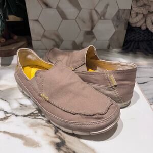 Crocs Men’s Stretch Sole Slip-on Loafers Size 10‎ in Tumbleweed/Stucco 14773